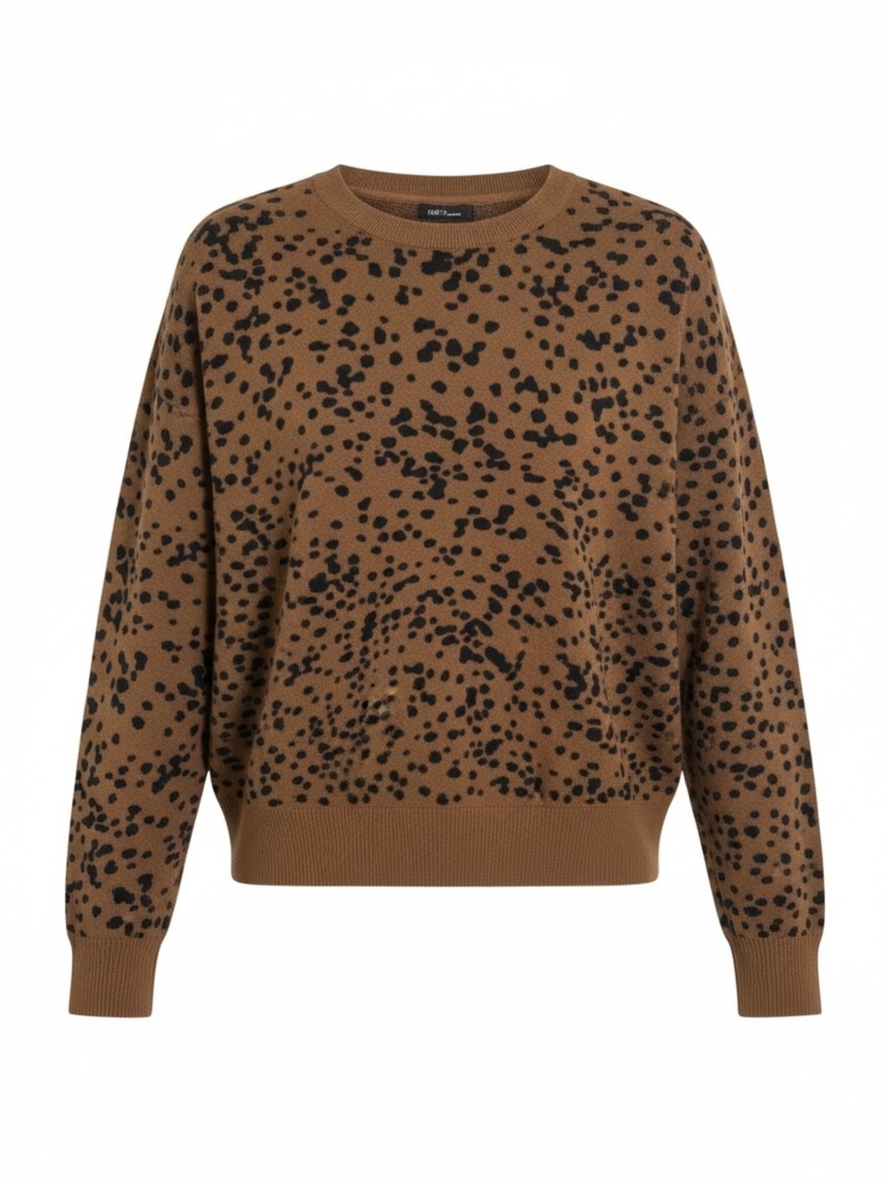 J.Jill Cheetah/Leopard Print Crewneck Sweater, Size 1X/XL (Tag Removed)